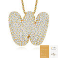 925 Silver Gold-Plated Letter Pendant Choker Necklace for Women-0-52