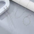 wholesale S925 silver custom necklace, bracelet, earrings, European and American cross-border dedicated jewelry set, high-end custom accessories-0-3