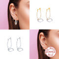 wholesale S925 Sterling Silver Pearl Earrings, Daily Korean INS Dongdaemun Light Luxury Niche High-End Ear Cuffs and Studs-0-3