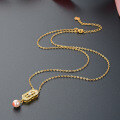 wholesale S925 Sterling Silver & 18K Gold Fashionable and Luxurious Women's Pearl Necklace, Exquisite and Unique Collarbone Chain for Wholesale-0-3