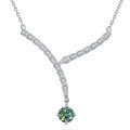 S925 Sterling Silver Moissanite Cross-Border Serpent Series Necklace-0-5