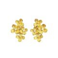 wholesale S925 Silver Zoffran Jewelry Style Luxurious Gold-Shimmer Floral Earrings with an Oriental Aesthetic and Atmosphere, Hot Selling on Live Streams-0-4