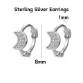 wholesale 999 Silver Women's Four-Leaf Clover Heart-Shaped Pure Silver Non-Removable Ear Cuff Hoop Earrings-0-29