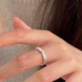 wholesale S925 Sterling Silver Chihheng Korean Style Flash Zirconia Ring for Women, New Edition Light Luxury Minimalist High-End Ring-0-1