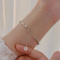 wholesale S925 Sterling Silver "A Few Taels of Silver" Bracelet for Women, Lucky Charm Talisman, Turning Bead, Small Niche Design, Advanced New Cube Bracelet-0-1