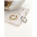 wholesale Metal silver irregular wrinkled ring for women, vintage fashion ins open adjustable finger ring-0-2