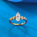 wholesale S925 Silver 5*10mm Marquise Simulated Diamond Daily Fashion Elegant Style Jewelry for-0-3