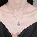 S925 Sterling Silver Cross-Border Moissanite Necklace, Wholesale Jumping Heart-0-2