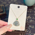 Metal Pendant Necklace with Maitreya Buddha Design-0-2
