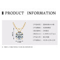 S925 Silver Classic Six-Claw D Color Moissanite 1 Carat Necklace-0-9