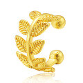 wholesale 925 Sterling Silver Olive Leaf Ear Cuff for Women, No Piercing Required, Small C-Shaped Cartilage Clip, Trendy New Design 2021-0-4