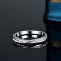 S925 Silver Moissanite Crossover Women's Fashion Ring-0-3