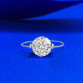 wholesale S925 silver minimalist ring with a floating design, transparent fish line, 80mm classic diamond-0-5