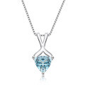 S925 Sterling Silver Zircon Necklace, Minimalist and Luxurious Pendant-0-16