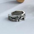 wholesale Antique silver metal Venus mask ring retroopenable adjustabledistressed direct sales-0-2