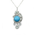wholesale 925 Silver Gold-Plated Pendant with High-Carbon Diamonds, Enamel, Turquoise, and Versatile Leopard Design for Women-0-5