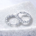 S925 Sterling Silver D Color Moissanite Starry Shining Earrings-0-0
