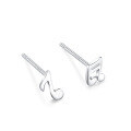 wholesale Sterling Silver S999 Ear Piercing Earrings for Women, Pure Silver Small and Mini Double-ended Ear Studs, Cartilage Ear Studs, Minimalist Ear Piercing Needle Ear Accessories-0-27