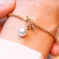 wholesale S925 Sterling Silver All-Over Red Elk Pearl Bracelet, Versatile Fashion Exquisite Niche Design Everyday Luxury Bangle-0-3