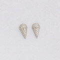 wholesale S925 Silver Source Manufacturer Wholesale Dunli Jewelry Ice Cream Cute Style White Zircon Earrings-0-0