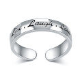 wholesale S925 silver ring with new personalized style design, fashionable engraved pattern, unisex-0-4