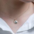 wholesale S925 Gold-Plated Silver Retro Twist Anchor Necklace Women's Choker, Daily Korean New Wholesale-0-3