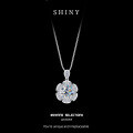 S925 Sterling Silver 2-Carat Moissanite Cross-Border Pigeon Egg Pendant Necklace-0-4
