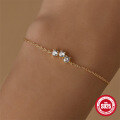 wholesale 925 Sterling Silver Classic Bestseller Single Row Diamond Accent Versatile Bracelet,INS。-0-2