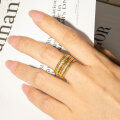 Metal Multi-Round Diamond Ring Fashion High-End Minimalist Stackable Band Wholesale-0-2