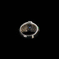wholesale 925 Silver Gold Plated Ring with High Carbon Diamond Royal Blue Octagon Cut Fish Scale Minimalist Fashion Jewelry for Women-0-3