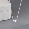 wholesale S925 Sterling Silver Fresh Sweet Ins Style Niche Design Honeycomb Small Waist Necklace Y01533-0-0