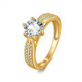 wholesale 925 silver rhodium-plated 1-carat star moissanite ring for women, imported moissanite, tarnish-resistant-0-0