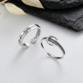 wholesale S925 Sterling Silver Vintage Harajuku Style Roman Numbers Thai Silver Ring, Punk Style Trendy Fashion Ring-0-0