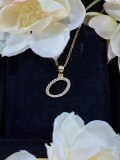 S925 Silver 18k Gold-Plated Moissanite Alphabet Pendant Necklace, DIY Gift-0-18