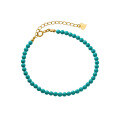 wholesale S925 silver synthetic turquoise bracelet, fashionable and elegant lady retro accessory for women S5132-0-4