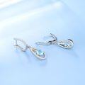 wholesale S925 Sterling Silver European Style Fashion Topaz Earrings with British Clasp, Gemstone Studs for Women, Cross-Border Live Streaming New Arrival-0-3