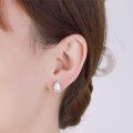 wholesale S925 Sterling Silver Cross-Border Wholesale 1-Carat High-End Teardrop Moissanite Stud Earrings Jewelry-0-1