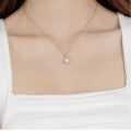 wholesale S925 Sterling Silver Maker's Natural Pearl Zircon Necklace, Fashionably Simple and Exquisite, Elegant and Sophisticated Collarbone Chain-0-1