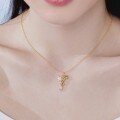 wholesale S925 Sterling Silver Women's Necklace Summer Ocean Design Seahorse Starfish Shell Personalized Pendant Neck Jewelry-0-2