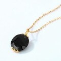 wholesale 925 Silver Retro Japanese Style Black Agate Lace Trapezoid Geometric Reversible Pendant Necklace Wholesale-0-3
