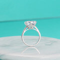 wholesale S925 Sterling Silver Six-Claw Moissanite Ring Women's Light Luxury European and American Cross-Border Luxury Proposal Ring Band Women's Jewelry-0-2