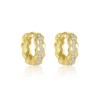 wholesale S925 Sterling Silver Rhinestone Light Luxury Earrings Set, Ultra Sparkling And Minimalist For Women-E4809-Gold/Pair 925 Silver