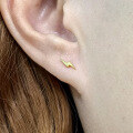 wholesale 925 Sterling Silver Lightning Bolt Earrings for Cross-Border Markets, Petite Mini Stackable Studs Factory Wholesale-0-1