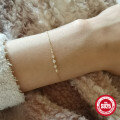 wholesale 18K Gold Plated S925 Sterling Silver Row Diamond Bracelet, Korean Style, Simple and Elegant, Versatile-0-1