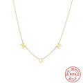 wholesale S925 Sterling Silver Mom Pendant Necklace with Small Letters, Ins Style Mother's Day Gift-0-5