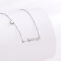 wholesale S925 Sterling Silver Yaxi Love Heart Necklace for Women, Versatile Small Design Sense Gift for Girlfriend Fashion Collarbone Chain-0-0
