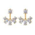 S925 Sterling Silver MinimalistIns-Style Reversible Stud Earrings-0-3