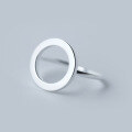 wholesale S925 silver ring for women, minimalist and stylish open circle band round open finger ring for index finger J0905-0-1