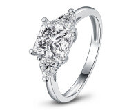 S925 Sterling Silver Geometric Square Wedding Ring for Women, Ins Style Clearance with Free Shipping.-Style J [Clearance Sale with Free Shipping]  US Size 7