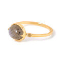 wholesale 925 Silver Gold-Plated Natural Labradorite Vintage Women's Ring, Duli Autumn Winter New Japanese Light Jewelry-0-4